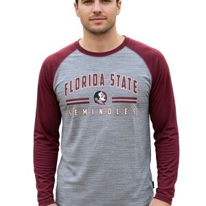 Florida State Seminoles Men's Shirt - Gray and Maroon